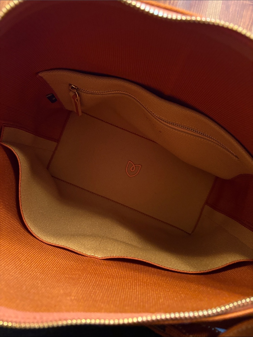 Rothy’s Mini Zip Bucket Bag, in burnt orange, like new - Picture 7 of 7